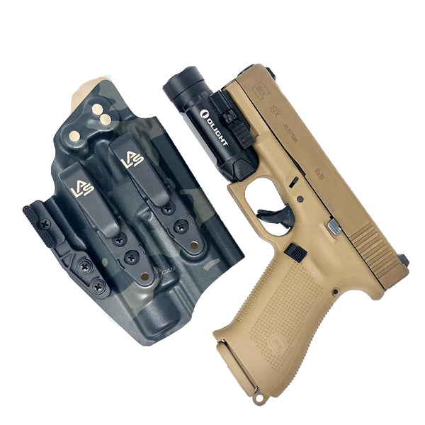 G19X Olight PL2 Valkyrie best concealed carry AIWB kydex holster light bearing
