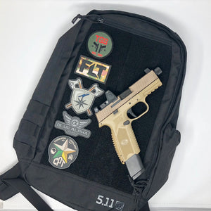 FN 509 Tactical Fine Line Tactical Nielsen Training Blue Alpha Gear LAS Concealment 5.11 Tactical Moral Pack 20L