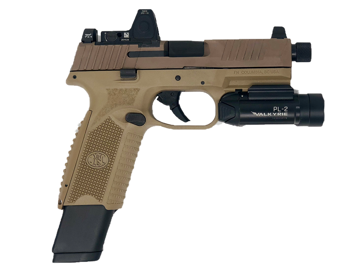 FN 509 Tactical with Trijicon RMR and Olight PL2 Valkyrie - LAS