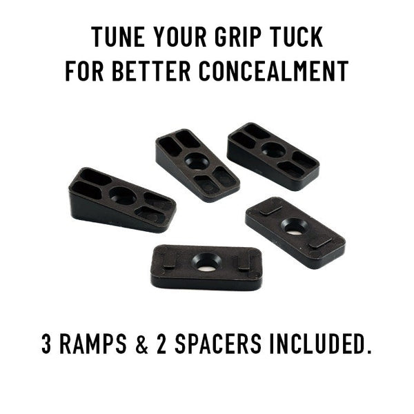 LAS holster kit with 3 ramps and 2 spacers to tune grip tuck